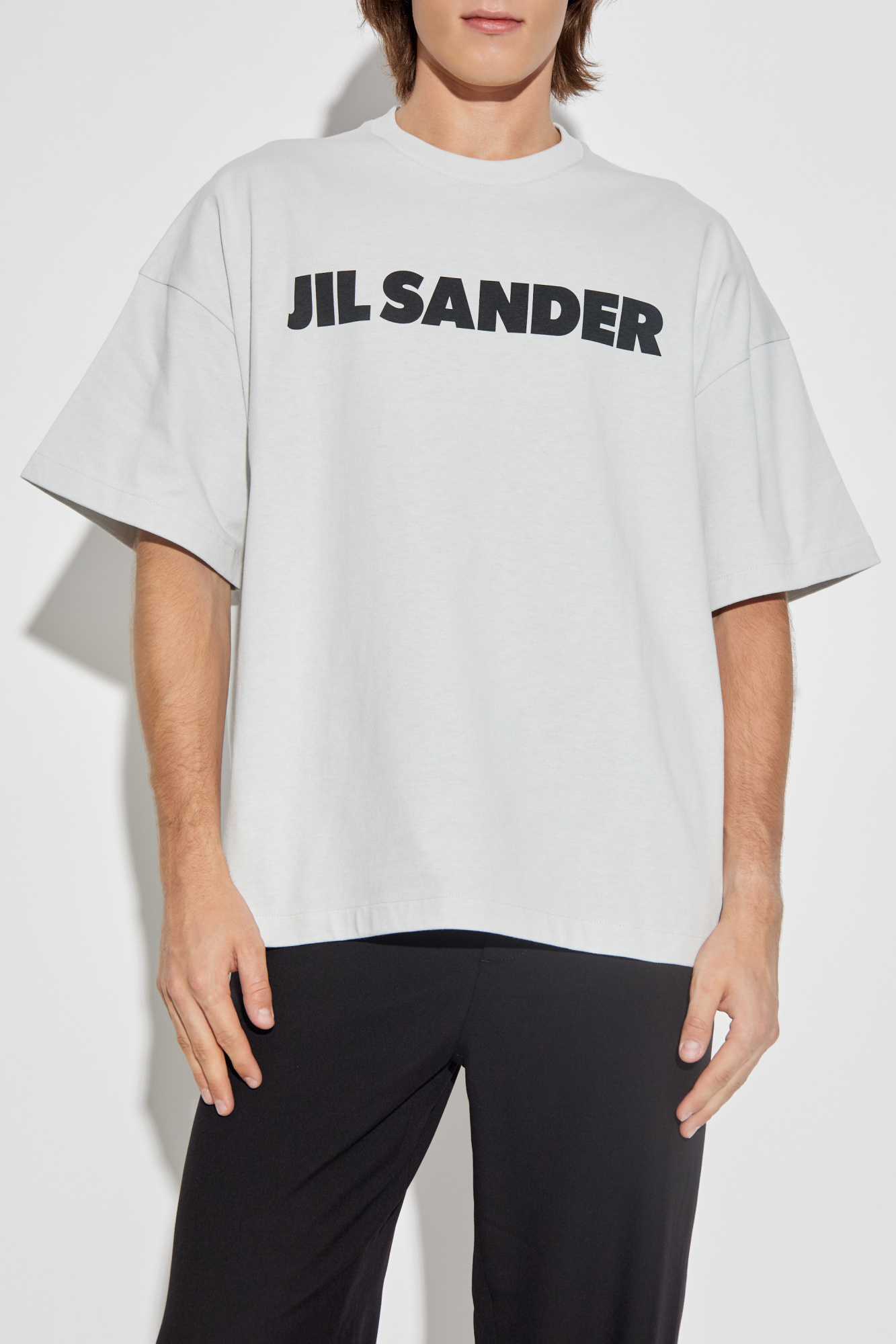 Tシャツ・カットソー Jil Sander T-Shirt A Righe Logo T-Shirt Man | Jil Sander Official Online Store